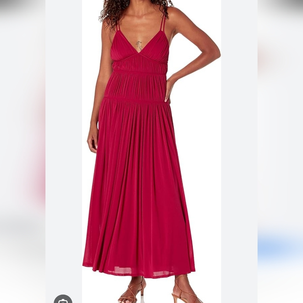 Rebecca Taylor Elegant Red Maxi Dress